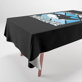 Less Plastic More Love Whale Tablecloth