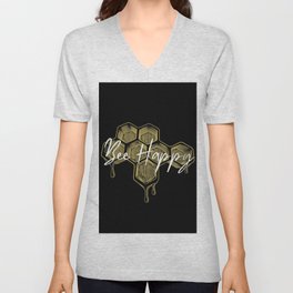 Bee Happy3445582 V Neck T Shirt