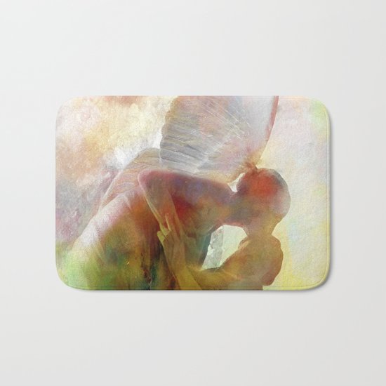 The kiss of the angel Bath Mat