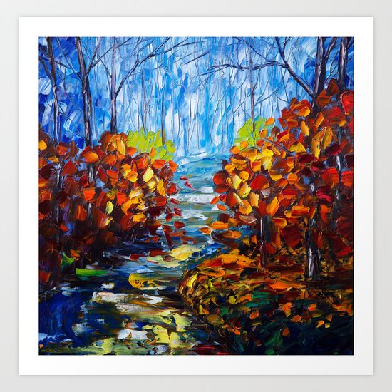Misty Path Art Print