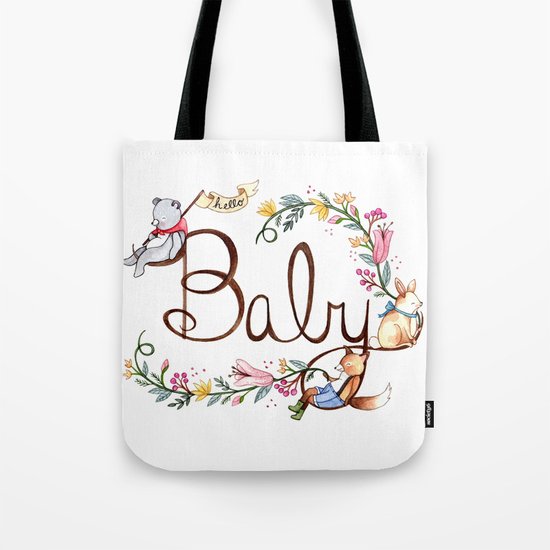 Hello Baby Tote Bag