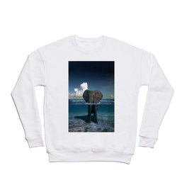 elephant in the sea Crewneck Sweatshirt