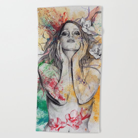 The Withering Spring Beach Towel