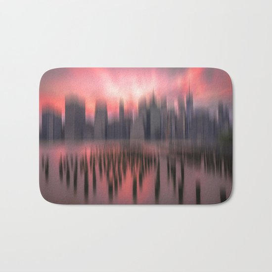 New city red Bath Mat