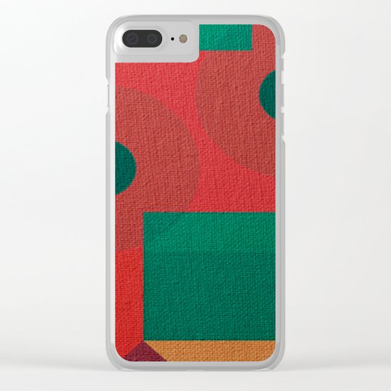 Geometric War Clear iPhone Case