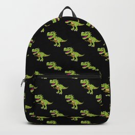 Dino Trex Ukulele Black Pattern Backpack | Ukulele, Pattern, Love, Graphicdesign, Present, Black, Gifts, Trex, Idea, Lover 