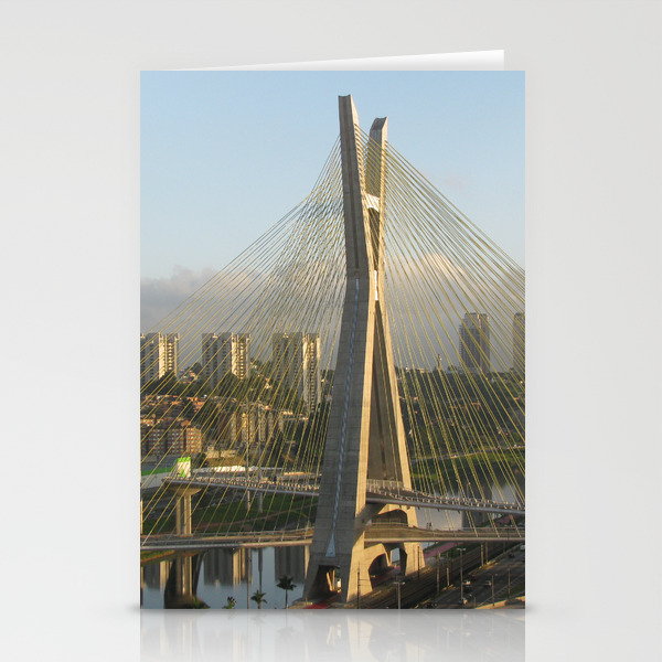 Sao Paulo Brazil Octavio Frias De Oliveira Bridge Stationery Cards By Digipix604 Society6 An iconic cable stayed bridge in kolkata, west bengal, india. society6