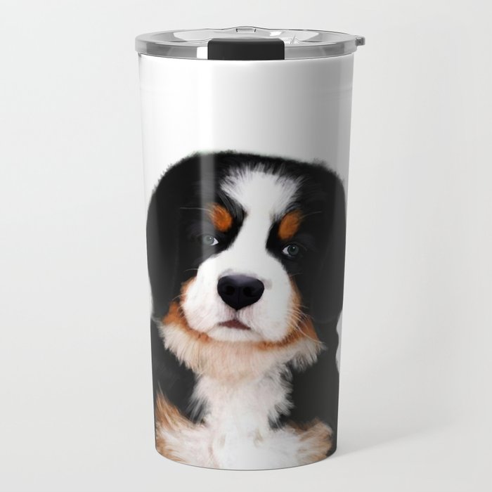 Bernese Mountain Dog Puppy Travel Mug By Scubaprincess Society6 Bernese Mountain Dog Puppy Travel Mug