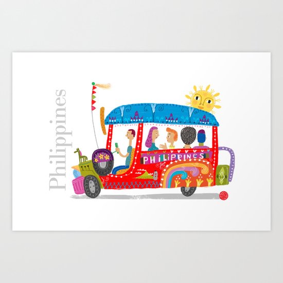 Philippine Jeepney Art Print