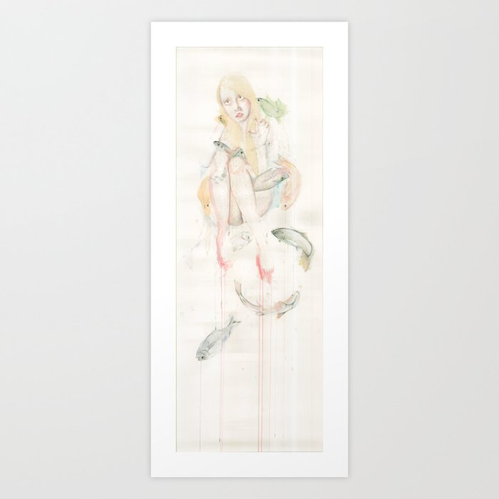 Genesis and the Little Mermaid Art Print