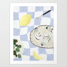 Oysters and Olives Art Print