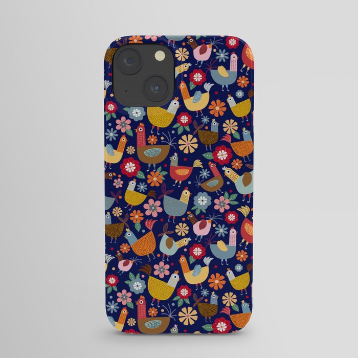Colorful Chickens iPhone Case