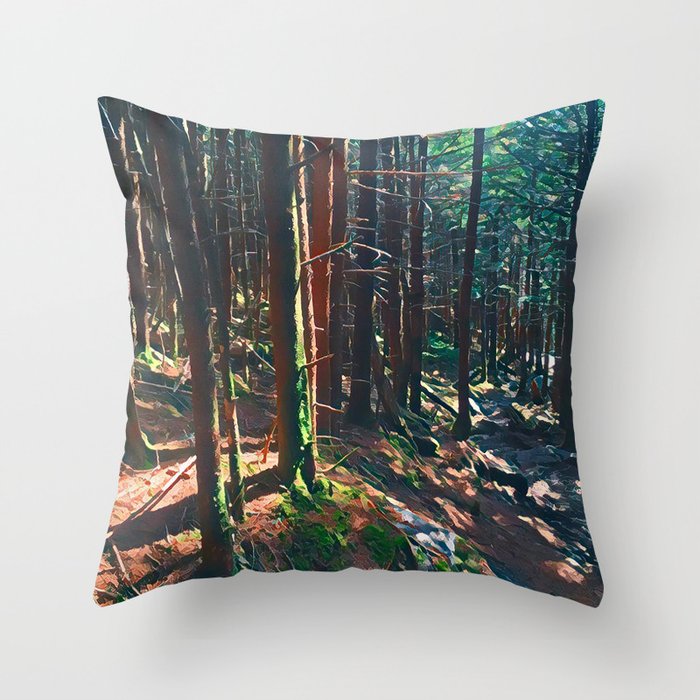 Into The Wood Throw Pillow