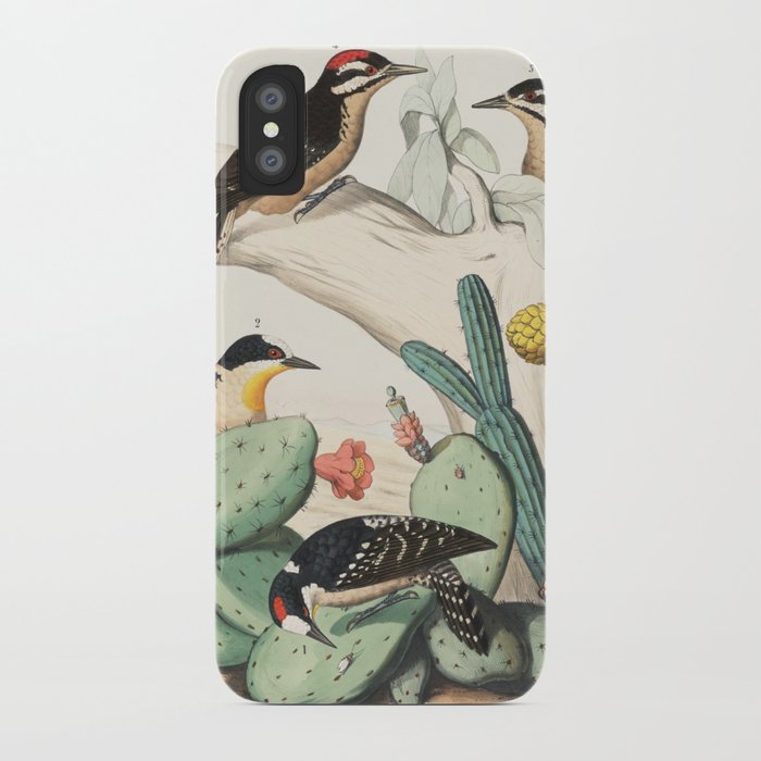 woodpeckers and cacti iphone case