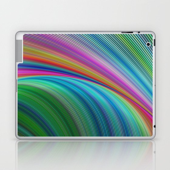 Colorful distortion Laptop & iPad Skin
