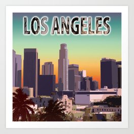 Downtown Los Angeles Art Print