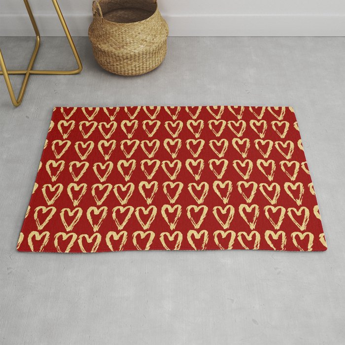 Hearts Of Gold Rug
