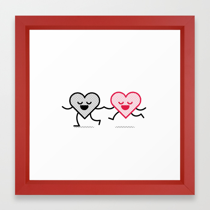 So Happy Together Framed Art Print By All Caps Yeah Society6