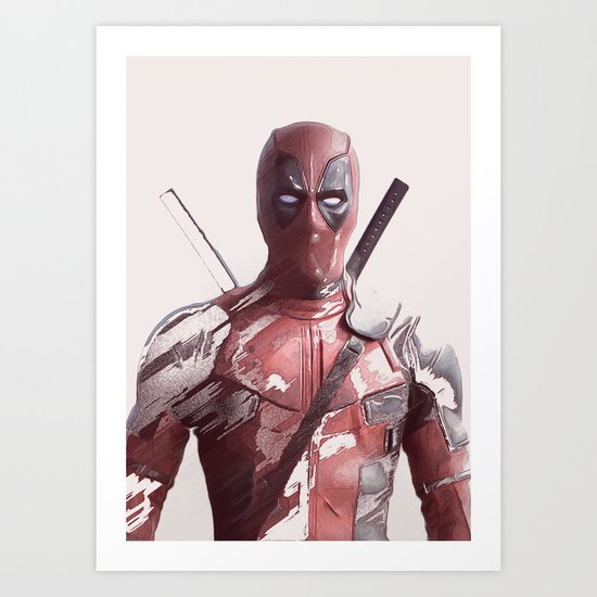 Wadey Wilson - Merc with a mouth Art Print