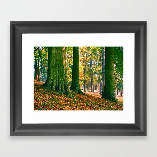 South Park trees Framed Art Print