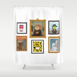 Famous Art Parody Paintings Gallery Shower Curtain