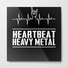 Heartbeat Heavy Metal Music Metal Print | Heavygirl, Metalconcert, Paganmetal, Graphicdesign, Concert, Metalgirl, Blackscene, Blackmetal, Trashmetal, Festival 