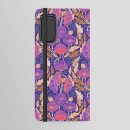 Purple Poppy Art Nouveau Android Wallet Case