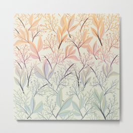 Garden of Light Metal Print | Garden, Mixmedia, Winter, Painting, Watercolor, Floral, Lilac, Nature, Spring, Orange 
