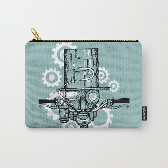 Robot Handlebar Mustache Carry-All Pouch