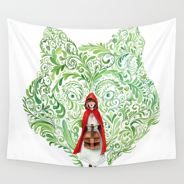 Red Riding Hood Wall Tapestry