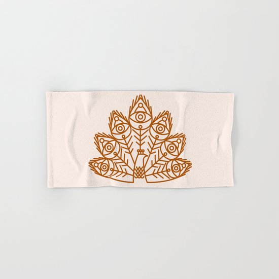 Cosmic Peacock Hand & Bath Towel