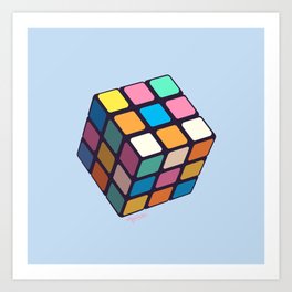 Color Cube Art Print