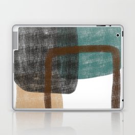 Contemporary Abstract in Green, Sand and Black - 4 Laptop Skin