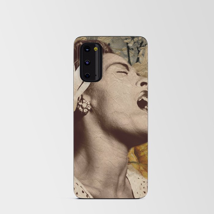 Billie Holiday Vintage Mixed Media Art Collage Android Card Case