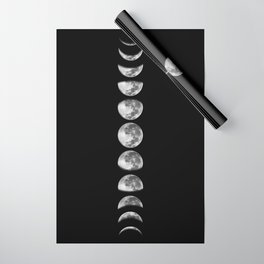 moon phases Wrapping Paper