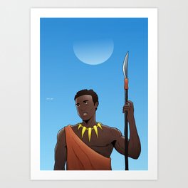 African King Art Print