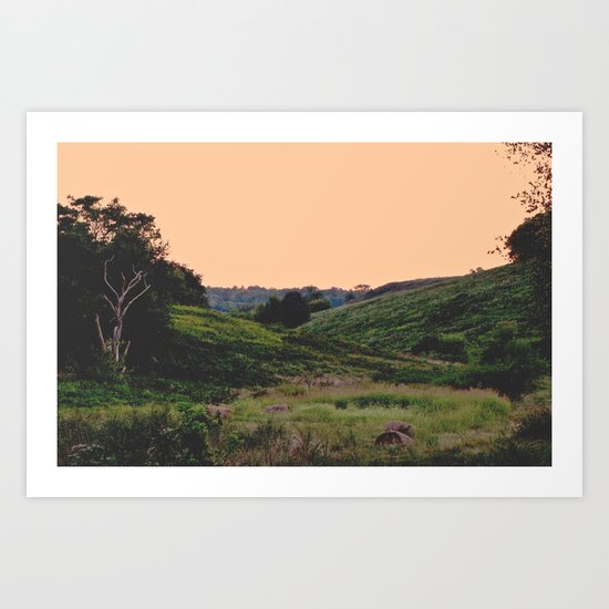 Sunset at the Hills Art Print