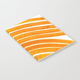 Curved Big Stripes in orange Notebook