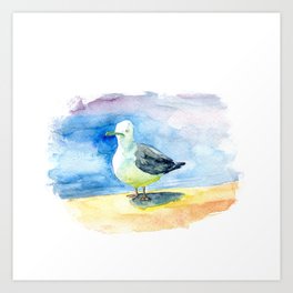 Dumb seagull Art Print