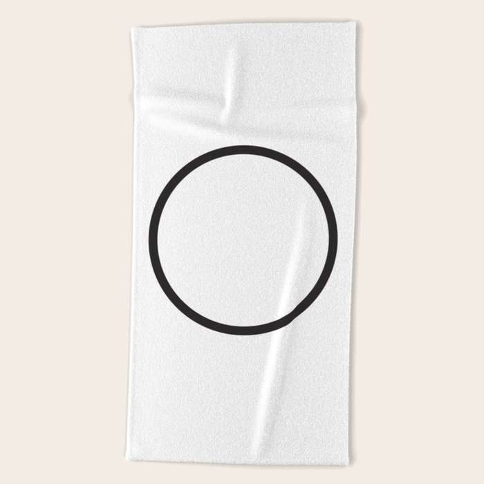 Minimal Circle Beach Towel by Modern Home Society6