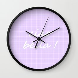 Ciao Bella! - light lavender Wall Clock