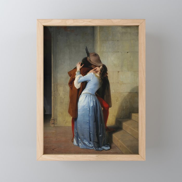 Francesco Hayez "The kiss" Framed Mini Art Print