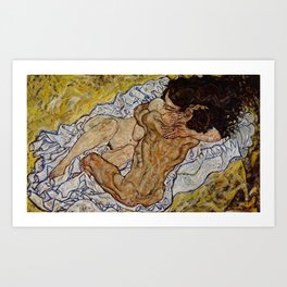 Embrace - Egon Schiele Art Print