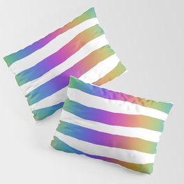 Uneven Multi-colored Bars Pillow Sham
