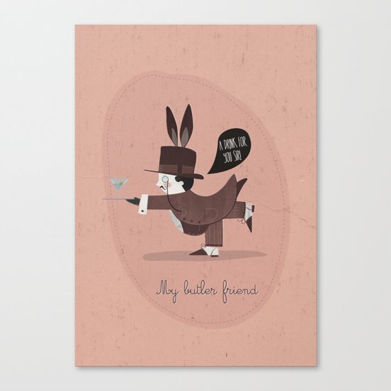 My butler friend Canvas Print