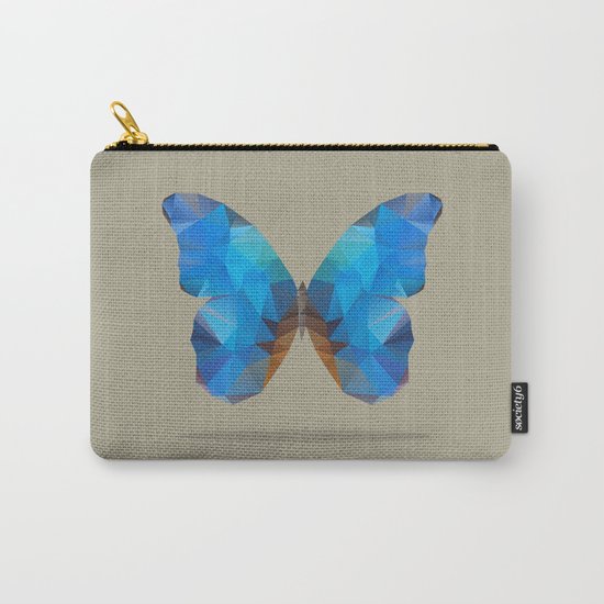 Blue Butterfly Carry-All Pouch