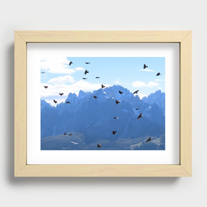 Birds in the sky | Landscape Photography Recessed Framed Print