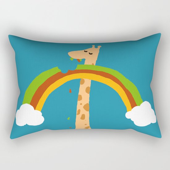 Taste of Happiness Rainbow Rectangular Pillow