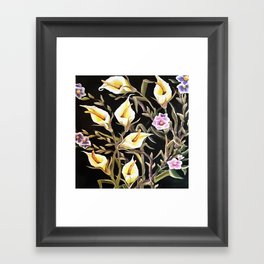 Arum Lily Artistic Floral Design Framed Art Print