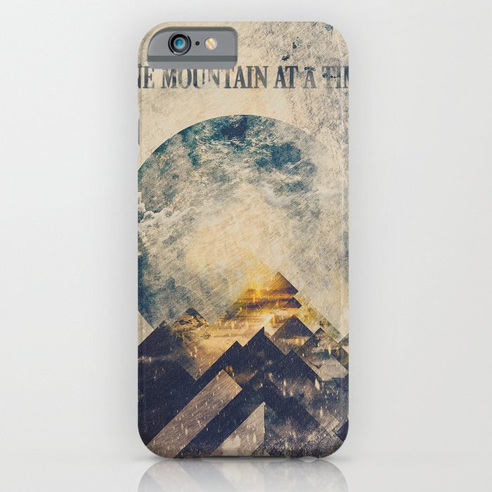 one mountain at a time iphone case